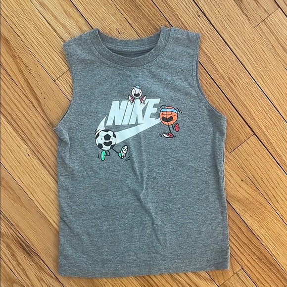 Nike Kids Gray Sleeveless Top - Picture 1 of 5